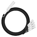 ipolex 40G QSFP+ to 4x10G SFP+ Breakout DAC Twinax Cable for Cisco QSFP-4SFP10G-CU1M, 1-Meter(3.3ft), 40GBASE-CR4 Direct Attach Copper(DAC) Passive Copper Cable, for Cisco, Ubiquiti and More