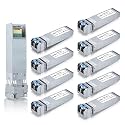 ipolex SFP+ 10GBase LR Singlemode Module, 10G SFP LC 1310nm Fiber Optic Transceiver for Cisco SFP-10G-LR, Ubiquiti UniFi UF-SM-10G, Meraki MA-SFP-10GB-LR, Netgear, Mikrotik and More, up to 10KM,10Pack