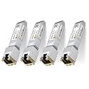 ipolex SFP+ to RJ45 10Gb Module, Support 1G/2.5G/5G/10GBase-T RJ45 SFP+ Module, Compatible for Cisco SFP-10G-T, Ubiquiti UACC-CM-RJ45-MG, Mikrotik, Netgear, TP-Link, and More, up to 30 Meters, 4 Pack