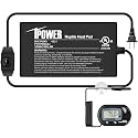 iPower 4 by 7-Inch Reptile Heat Mat with Temperature Adjustable Controller Knob, LCD Digital Aquarium Thermometer, Under Tank Warmer Terrarium Heat Pad for Reptiles and Amphibians