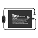 iPower 6 by 8-Inch 8 Watts Reptile Heating Mat with Temperature Controller Under Tank Warmer Terrarium Heat Pad for Reptiles and Amphibians, Black
