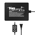 iPower 6 by 8 Inch 8W Reptile Heating Pad with Adjustable Thermostat, Under Tank Warmer Terrarium Heat Mat for Turtles/Snakes/Lizards/Frogs, and Other Reptiles