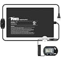 iPower 8 by 12-Inch Reptile Heat Mat with Temperature Adjustable Controller Knob, LCD Digital Aquarium Thermometer, Under Tank Warmer Terrarium Heat Pad for Reptiles and Amphibians