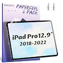 IPROKKO 2 Pack Like Paper Screen Protector for iPad Pro 12.9 Inch 2018-2022