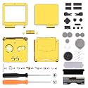 IPS Ready Upgraded eXtremeRate Chrome Gold Glossy Custom Replacement Housing Shell for Gameboy Advance SP GBA SP – Compatible with Both IPS &amp; Standard LCD – Console &amp; Screen NOT Included