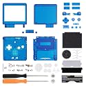 IPS Ready Upgraded eXtremeRate Clear Blue Custom Replacement Housing Shell for Gameboy Advance SP GBA SP – Compatible with Both IPS &amp; Standard LCD – Console &amp; Screen NOT Included