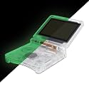 IPS Ready Upgraded eXtremeRate Glow in Dark - Green Custom Replacement Housing Shell for Gameboy Advance SP GBA SP – Compatible with Both IPS & Standard LCD – Console & Screen NOT Included