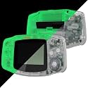 IPS Ready Upgraded eXtremeRate Glow in Dark - Green Replacement Shell Full Housing Cover with Buttons for Gameboy Advance GBA – Compatible with Both IPS &amp; Standard LCD – No Console &amp; IPS Screen