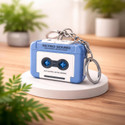 Iqbals Retro Sound Mini Voice Recorder Keychain – Record & Playback Fun Toy for Kids Key Chain
