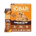 IQBAR Clean High Protein Bars, Low Sugar Keto, Peanut Butter Chip 12ct