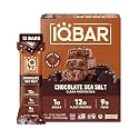 IQBAR Clean High Protein Bars, Low Sugar Snack, Chocolate Sea Salt 12ct