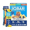 IQBAR Clean High Protein Bars, Low Sugar Snack, Fruit Variety 12ct