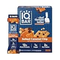 IQBAR Clean High Protein Snack Bars, Low Sugar Keto, Salted Caramel 12ct