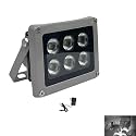 IR Illuminator for CCTV Security Camera,ir Lights for Night Vision Illuminator Light, Rainproof, Automatic Switch at Night (6-lamp IR Illuminator) (6 Led IR Lights)