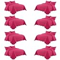 IR Imperial Rooms California King Quilt Bedspread Pink Leaf 8-Pack