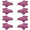 IR Imperial Rooms California King Quilt Bedspread Purple Leaf 8-Pack