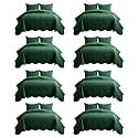 IR Imperial Rooms King Quilt Emerald Floral 8 Pack Hotel Guest Bedroom