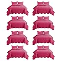 IR Imperial Rooms King Quilt Pink Floral 8 Pack for Hotel Guest Bedroom