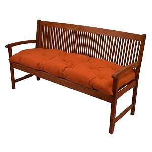 bench pad flair comfortable cushion 100x50cm orange swing or 2 seater garden bench cushion