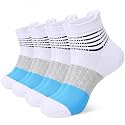 IRAMY Compression Ankle Support Socks Women Wicking Cushioned Athletic Plantar Fasciitis Relief 3/4/6 Pairs