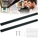 Irenare 2 Pcs Ticket Holder for Restaurants 36/48/60" Ticket Check Rack Order Holder Rail Display Slide Rack for Commercial Kitchens Cafes Pubs Bars Display Paintings Posters Charts (48 Inch,Black)