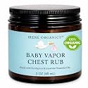 Irene Organics Organic Baby Vapor Chest Rub Clean Vapo Rub Clean, Non-Toxic Chest Balm for Babies, Toddlers & Kids, Made with Natural Eucalyptus & Lavender Oil (1, 1 Pack)