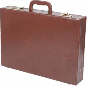 irha faux leather briefcase bag file bag with combo digit locking features medium briefcase - for men  women