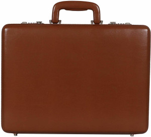 irha faux leather briefcase bag file bag locking features and inner mesh pocket medium briefcase - for men  women
