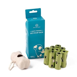 irida naturals biodegradable poop bags for dogs amp cats with wheat straw dispenser - xl 8 rollsx15 per roll 120 bags eco-friendly poop scooper for dogs with leak-proof amp epi technology