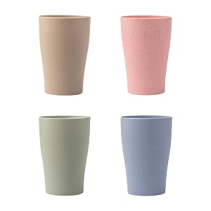 irida naturals wheat straw cup set pack of 2