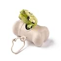 IRIDA NATURALS Poop Bags Wheat Straw Dispenser with Leash Clip-(Beige) Eco-Friendly Portable Poop Bag Dispenser for Dogs &amp; Cats, Lightweight and Leak Proof Dispenser, Large encough to carry poop bags