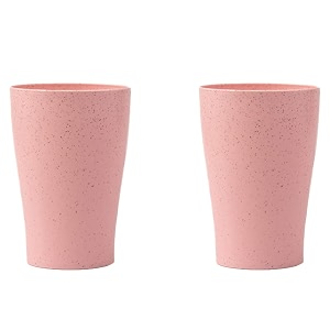 irida naturals wheat straw cup set pack of 2