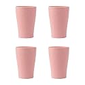 Irida Naturals Wheat Straw Cup Set, Pack of 4