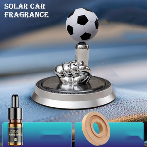 Iris Grape Solar Rotary Football Ornament Car