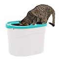 IRIS Top Entry Cat Litter Box with Scoop, White/Seafoam
