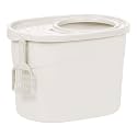 IRIS Top Entry Cat Litter Box with Scoop, White