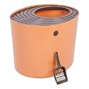 IRIS Top Entry Cat Litter Box, Orange