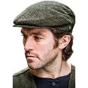 Irish Trinity Donegal Tweed Flat Cap, 100% Wool, Quilted Interior, Made in Ireland