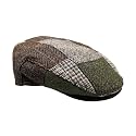 Irish Trinity Donegal Tweed Flat Cap, 100% Wool, Quilted Interior, Made in Ireland
