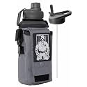 Iron Infidel Battle Bottle - 32 Oz Insulated Water Bottle with Straw Lid &amp; Chug Cap, Stainless Steel Metal Flask Includes Rugged, Removable Sleeve for Keys, Wallet, &amp; Phone (Earned, Not Given 1 Liter)