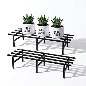 IRON LANDS Metal Pot Stand 72x22x20 Cm