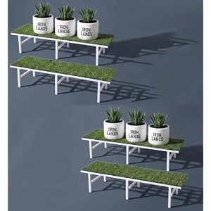 IRON LANDS Metal Pot Stand with Green