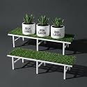 IRON LANDS Metal Pot Stand with Green