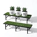 IRON LANDS Metal Pot Stand with Green