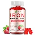 Iron Supplement Gummies, Iron Gummy with Folate Energy &amp; Immune Support