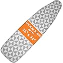 UFETGYG Ironing Board Cover, Full Size Scorch Resistant Padding, Silicone Coating,Elastic Edge, Heavy Duty Iron Pad Covers Standard Boards, 15" x 54" (Geometry)