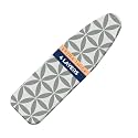Ironing Board Cover and Pad Extra Thick Heavy Duty Padded 4 Layers Non Stick Scorch and Stain Resistant 15x54 and 3 Fasteners Elastic Edge with Bonus Protective Scorch Mesh Cloth