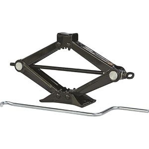 ironton steel scissor jack - 1-ton capacity 3 516in-15in lift range