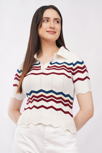 IROZI Casual Chevron Zig Zag Women Multicolor
