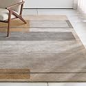 Irregular Shape Handmade Woolen Carpet Beige Colour